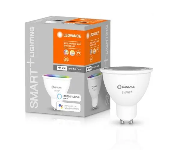 Spot Led Ledvance SMART+ WiFi SPOT GU10 Multicolour, 5W (40W), 230V, temperatura lumina reglabila 3000-6500K, 350 lumeni, durata de viata 20.000 de ore, clasa energetica A+, se poate controla prin aplicatia LEDVANCE SMART+ WiFi App