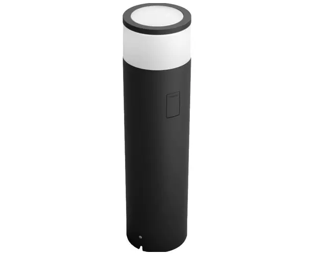 Stalp iluminat exterior LED integrat RGBW Philips HUE Calla, extensie, 8W (49W), 24V, IP65, ambianta alba color, temperatura lumina reglabila (2000-6500K), 600 lumeni, durata de viata 25.000 de ore, material metal (Negru)