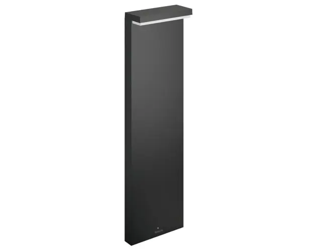 Stalp de gradina Philips Bustan, LED integrat 2x4.5W, IP44, dimensiuni 770x220x90 mm (Gri)
