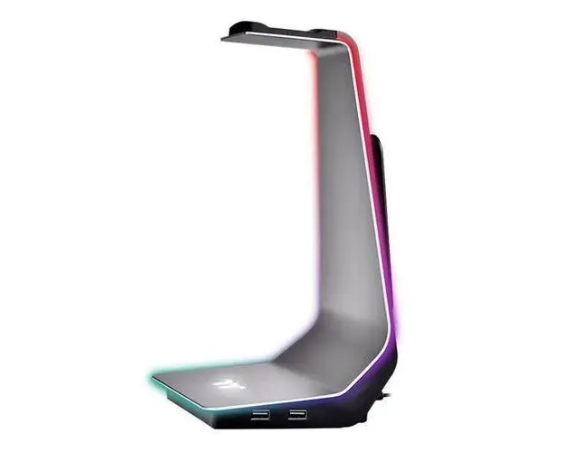 Suport casti Thermaltake Premium Argent HS1, iluminare RGB (Argintiu)