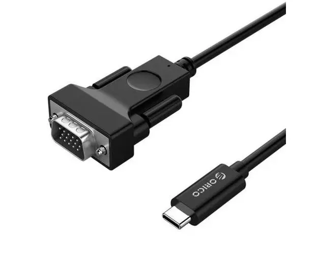 Cablu Orico XC-202-18, USB Type-C  VGA, 1.8m (Negru)