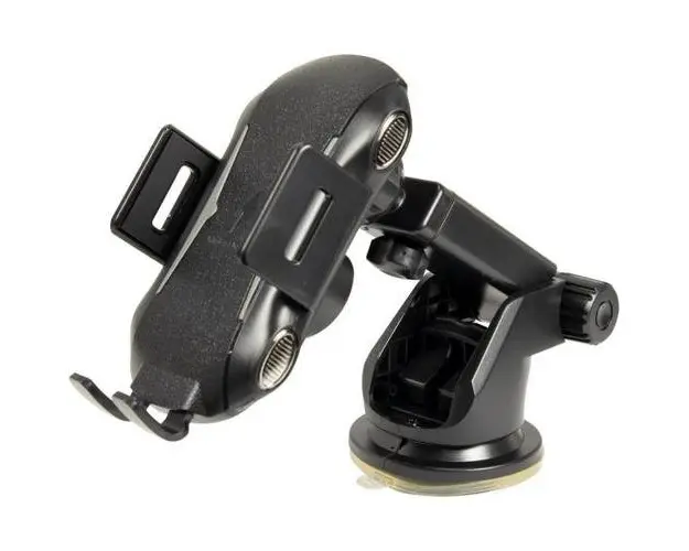 Suport telefon cu incarcare wireless Inter-Tech MTH-100, 10W (Negru)