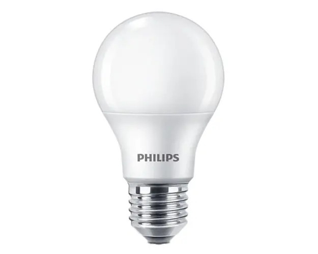 Pachet 4 becuri LED Philips A60, E27, 9W (60W), 806 lm, lumina alba rece (4000K)