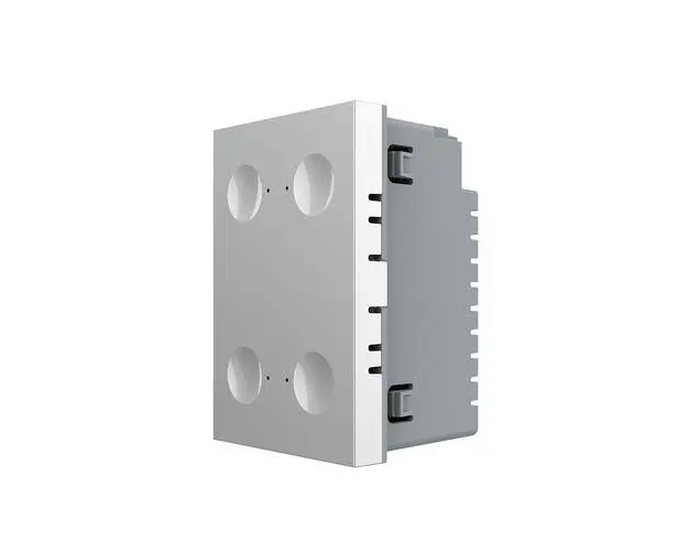 Modul intrerupator cvadruplu cap scara / cap cruce cu touch Livolo standard Italian, Serie noua (Gri)
