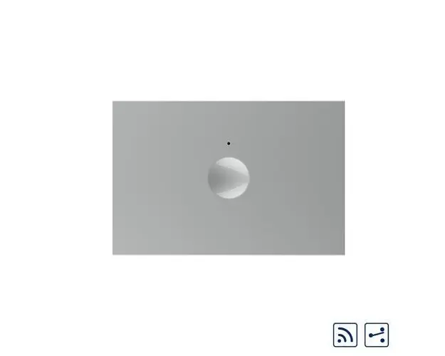 Modul intrerupator simplu cap scara / cap cruce wireless cu touch Livolo standard Italian, Serie noua (Gri)