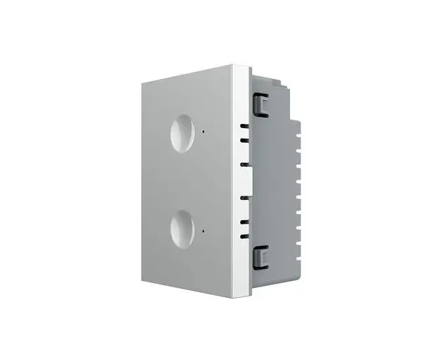 Modul intrerupator dublu cap scara / cap cruce cu touch Livolo standard Italian, Serie noua (Gri)