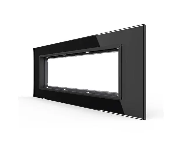 Rama din sticla Livolo standard Italian 6/7 module  Serie noua (Negru)