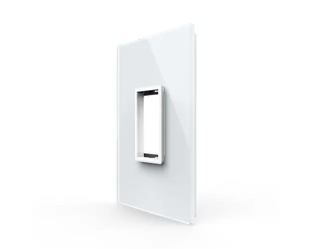Rama din sticla Livolo standard Italian 1 modul Serie noua (Alb)
