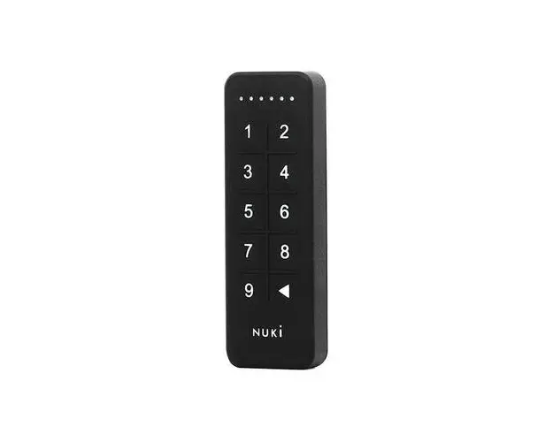 Tastatura inteligenta Nuki Keypad, Bluetooth 5.0, Pentru Nuki Smart Lock 2.0, Operare cod de acces (Negru)
