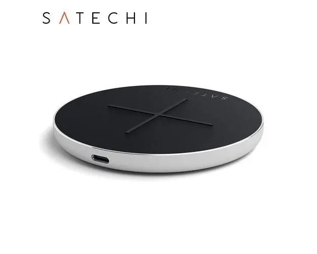 Incarcator Wireless Fast Charge Satechi, 10W, Certificat QI (Negru/Alb)