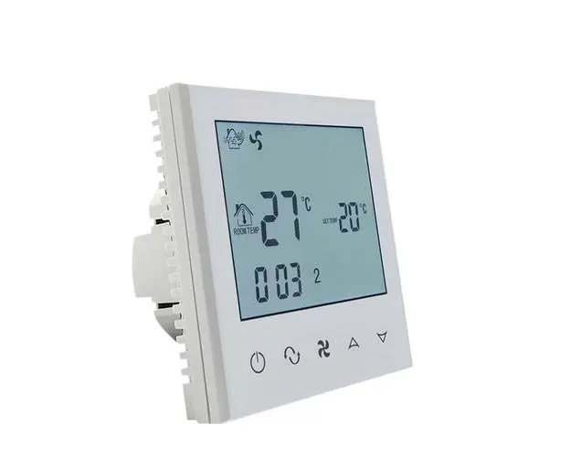 Termostat cu fir pentru aer conditionat BeOk TDS21-AC2, Compatibil cu sisteme HVAC