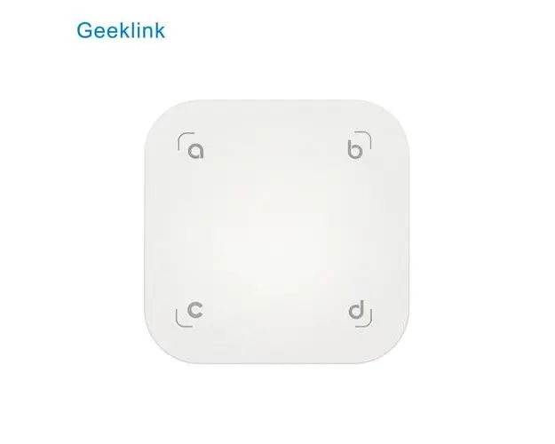 Telecomanda inteligenta touch cu 4 butoane, invatare scene Geeklink (Alb)