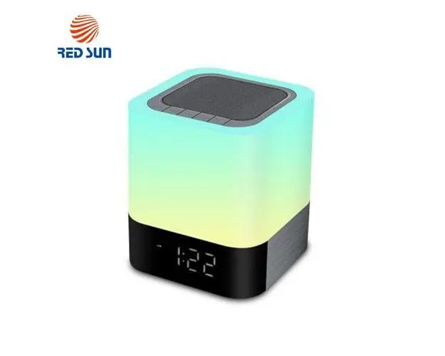 Boxa si lampa Red Sun DY-28, cu touch, ceas alarma si Bluetooth