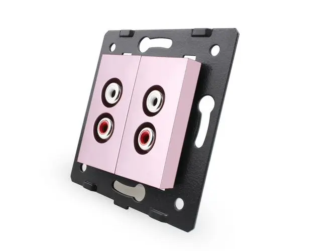 Priza dubla audio Livolo (Roz)