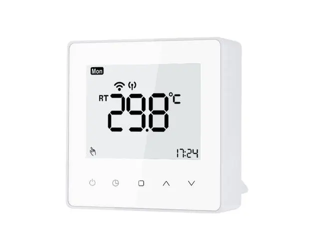 Termostat Wi-Fi Luxion TP608RFW cu receiver pentru centrala termica pe gaz sau electrica, Smart, Programari, Control aplicatie