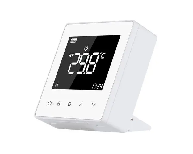 Termostat Luxion TP618RF cu receiver pentru centrala termica pe gaz sau electrica, Display LCD, Memorare