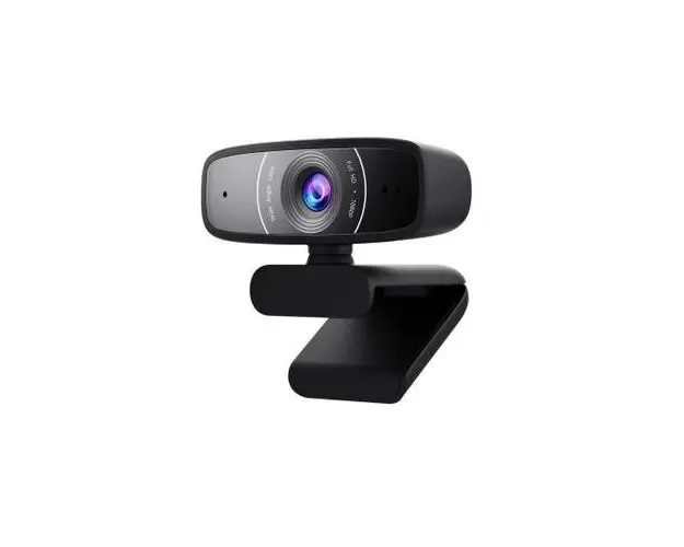 Camera web ASUS Webcam C3, FHD/30fps, microfoane stereo, focalizare (Negru)