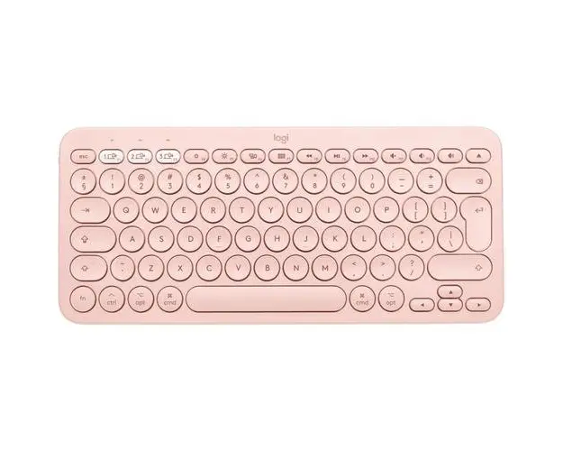 Tastatura wireless Logitech K380, US Layout, Bluetooth, Roz