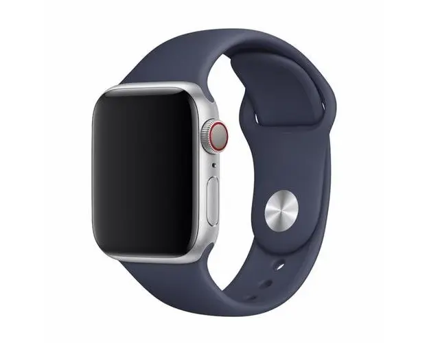 Curea Devia Deluxe Series Sport pentru Apple Watch 38mm / 40mm, Midnight Blue, silicon