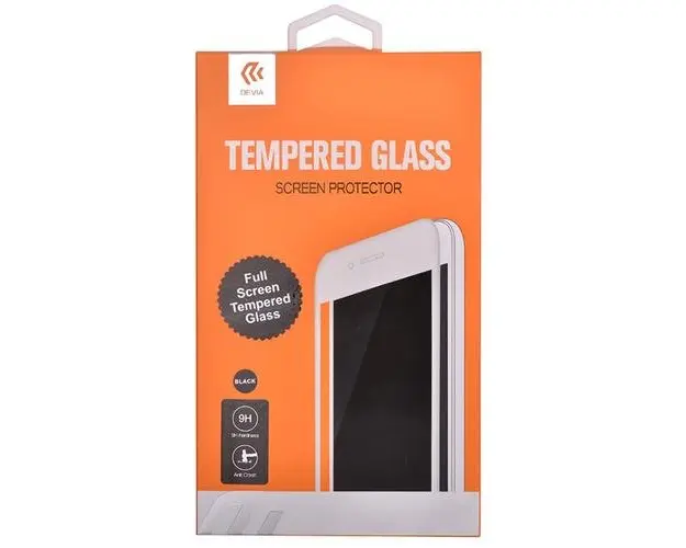 Folie Devia Frame Sticla Temperata compatibila cu Huawei P40 Lite, Negru