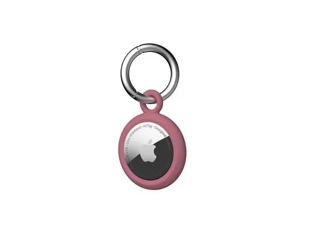 Carcasa de protectie tip breloc UAG U Dot Keychain compatibila cu Apple AirTag, Antimicrobiana (Roz)