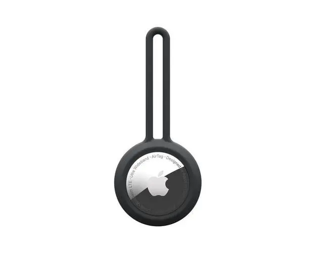Carcasa de protectie UAG U Dot Loop compatibila cu Apple AirTag, Antimicrobiana (Negru)
