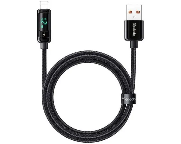 Cablu de date Mcdodo Digital Pro USB-A la Lightning, 1.2m, 3A (Negru)
