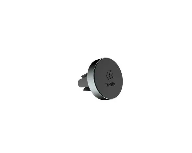Suport Devia Auto Circle Series Space Black, prindere la suportul de ventilatie