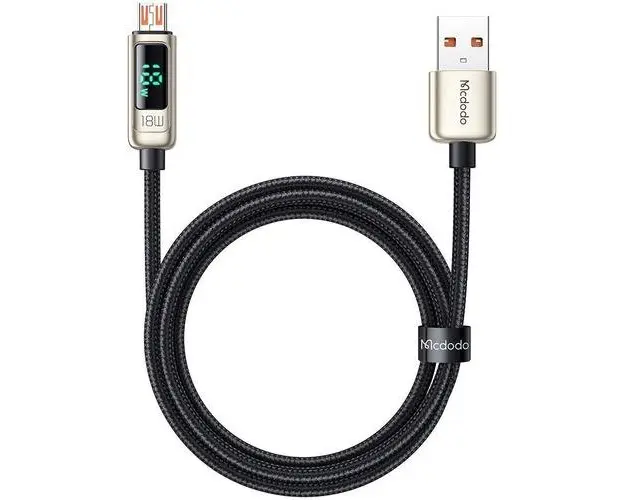 Cablu de date Mcdodo Digital Pro USB-A la MicroUSB, QC4.0, 1.2m, 3A (Argintiu)