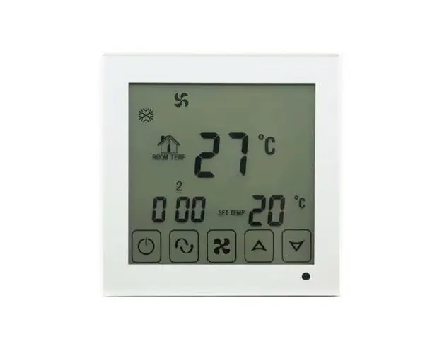 Intrerupator inteligent BeOk TDS23-AC2, pentru aer conditionat, display LCD, 3A