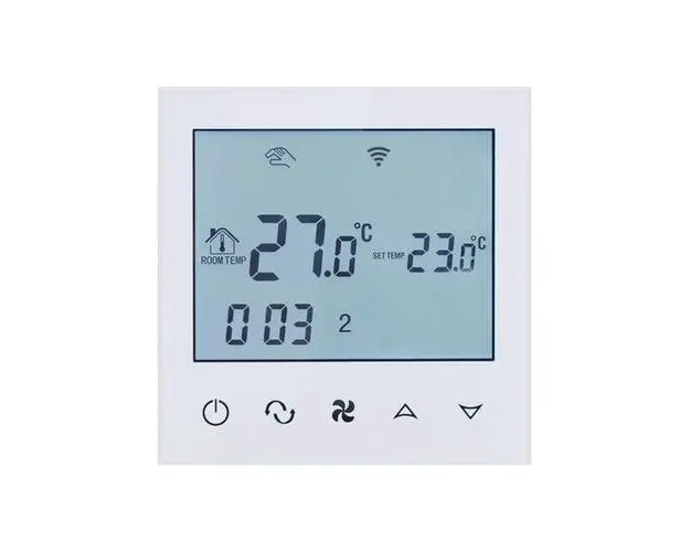 Intrerupator inteligent BeOk TDS21WIFI-AC, pentru aer conditionat, display LCD, 3-5A