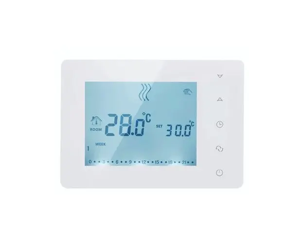 Intrerupator inteligent BeOK BOT-X306, pentru centrala termica pe gaz, incalzire in pardoseala, display LCD, 3A