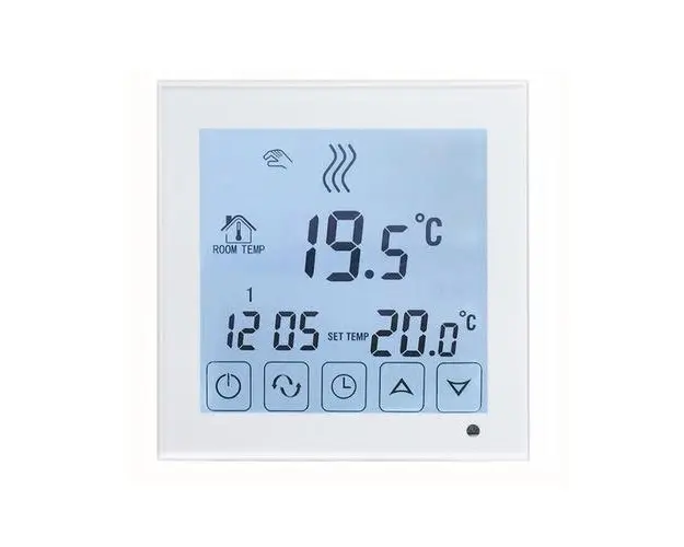 Intrerupator inteligent BeOK BOT-323W, pentru centrala termica pe gaz, incalzire in pardoseala, LCD, 3A
