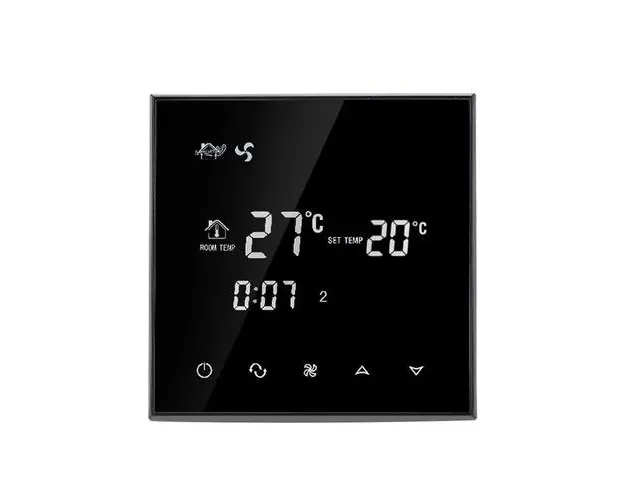Termostat aer conditionat BeOk TGT70-AC2, Negru