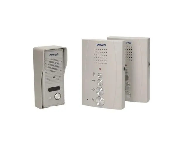 Interfon pentru o familie ELUVIO INTERCOM ORNO OR-DOM-RE-920/G, control automat al portilor, functie intercom, ultra-slim, gri