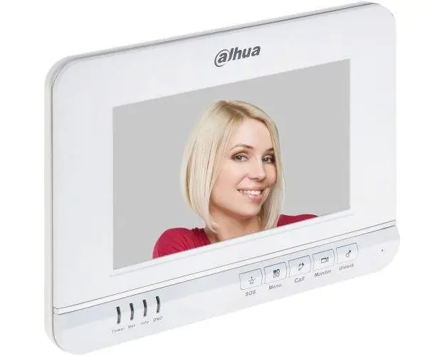 Monitor videointerfon Dahua IP VTH1520A, LCD 7'', Memorie 4GB, Alarma, Supraveghere IPC