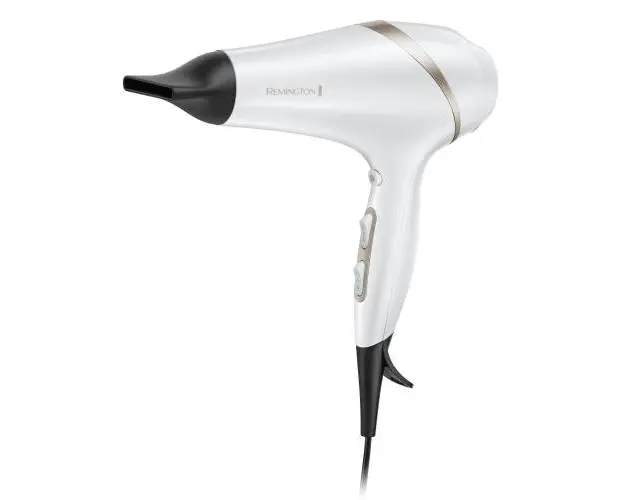 Uscator de par Remington Hydraluxe AC8901, 2300 W, Hydracare, Motor AC, Ionizare, Alb/Bej