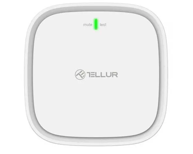 Senzor de gaz Tellur, WiFi, Smart, DC12V 1A, Alb