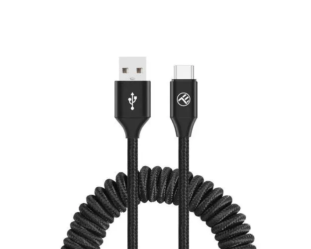 Cablu Tellur incarcare-sincronizare, USB to Type-C, 3A, 1.8m, Negru