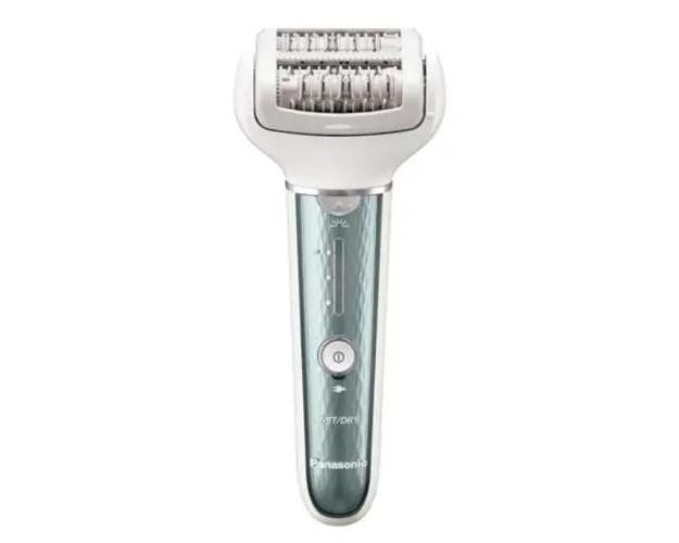 Epilator Panasonic ES-EL8C-G503 , Wet & Dry, Cordless, 60 pensete, Discuri duble, Cap flexibil si pivotant la 90, 3 viteze,7 accesorii