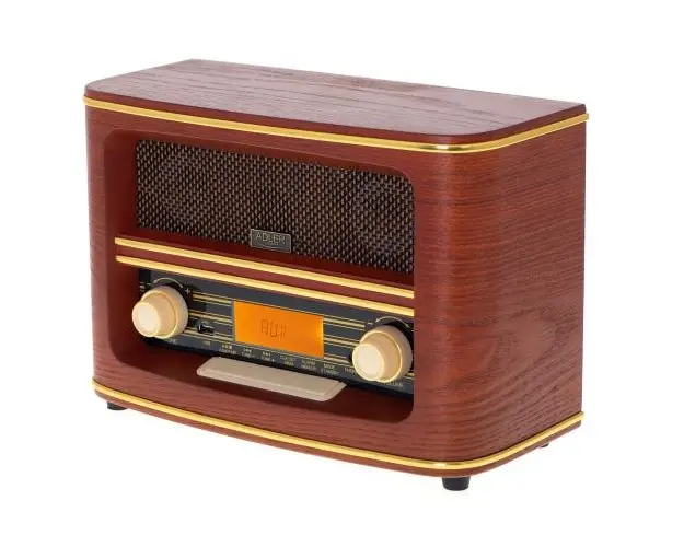 Radio retro Adler AD1187, Bluetooth, USB , Ecran LCD, Temporizator (Maro)