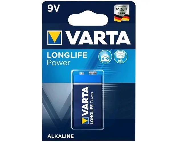 Baterie alcalina Varta Longlife Power 9V blister 1 bucata