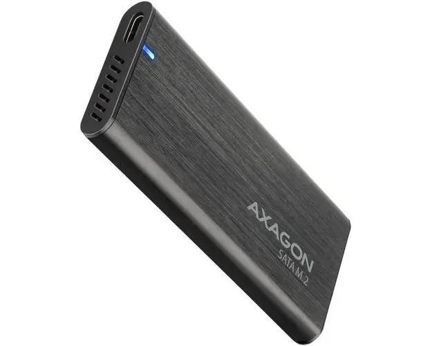 Rack extern Axagon EEM2-SBC, SSD M.2 - USB Type-A 3.2 gen1 (Argintiu)