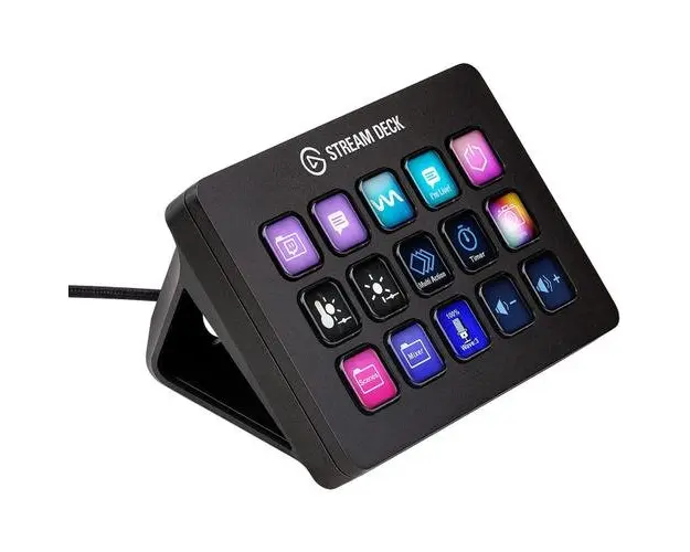 Stream Deck Elgato MK.2, 15 butoane, Stand reglabil, Black