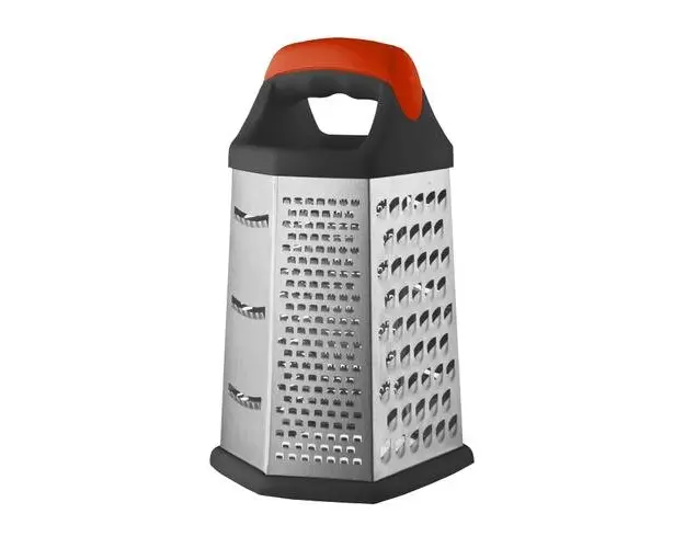 Razatoare multifunctionala 6 laturi, cu recipient colectare, otel inoxidabil, 23 cm - Zokura