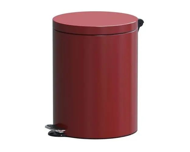 Cos de gunoi cu pedala Studio Casa, Metal, 12L, Rosu