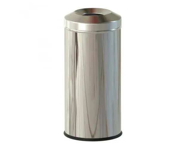 Cos de gunoi ignifug Studio Casa, 12L, Inox