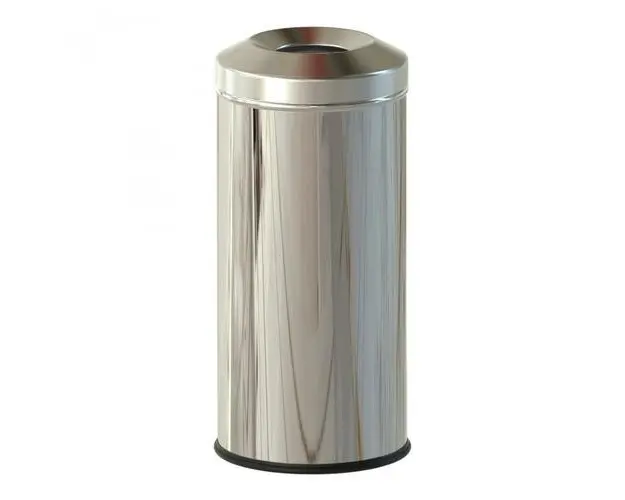 Cos de gunoi ignifug Studio Casa, 20L, Inox