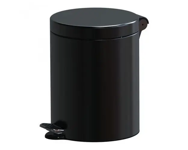 Cos de gunoi cu pedala Studio Casa, Metal, 12L, Negru