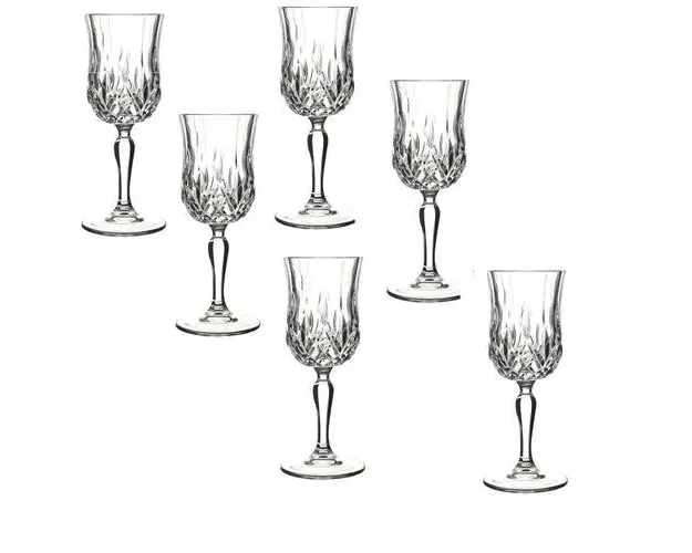 Set 6 pahare cu picior pentru apa Rcr Crystal, Opera
